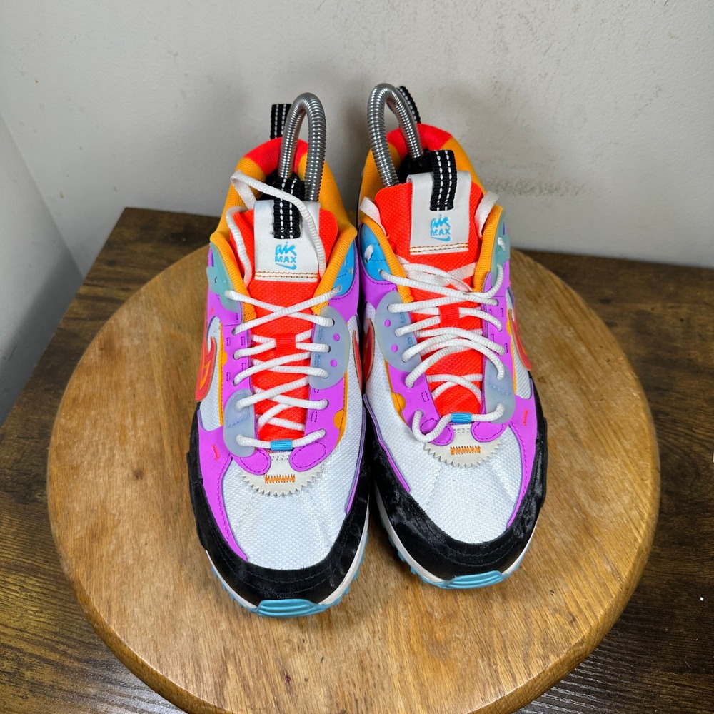 Nike Air Max Futura 90 Womens 9.5 White Hyper Pink Orange Sneakers FD0821-100 - Picture 8 of 9